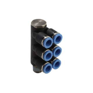 Male Triple Twin Banjo Connectors