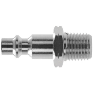 1/4" Plug x 1/4" Ml NPTF - Hardened Steel - Industrial QD Coupler