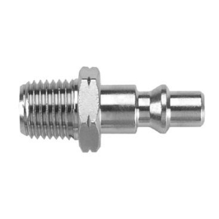 1/4" Plug x 1/2" Ml NPTF - Nickel-Plated Brass - ARO QD Coupler