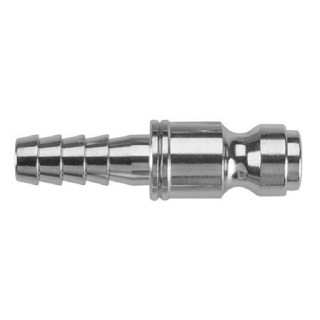1/4" Plug x 1/2" Barb - Nickel-Plated Brass - Tru-Flate QD Coupler