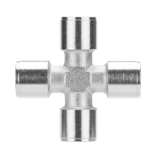 1/4" NPT - Female Cross - Metallic Pipe Fitting