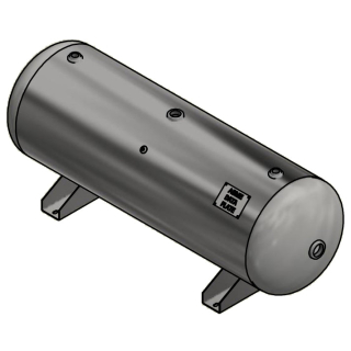 80 Gallon - 20x63 - 200 PSI - Saddle Only - Horizontal Air Tank