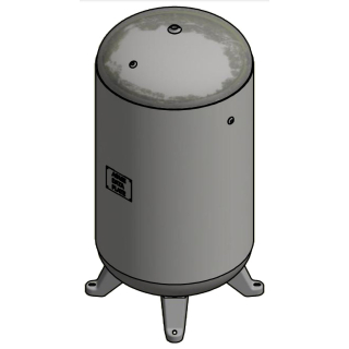 80 Gallon - 24x45 - 200 PSI - Legs Only - Vertical Air Tank