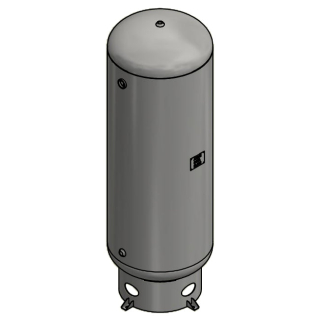 240 Gallon - 30x84 - 200 PSI - Basering Only - Vertical Air Tank