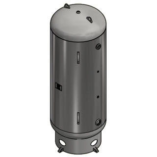 400 Gallon - 36x93 - 165 PSI - Basering Only - Vertical Air Tank
