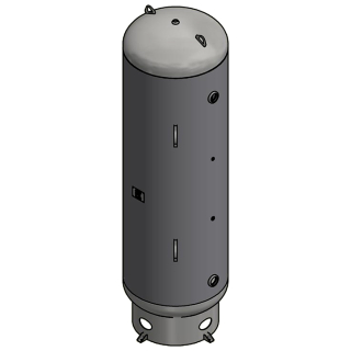 500 Gallon - 36x117 - 165 PSI - Basering Only - Vertical Air Tank