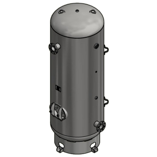 660 Gallon - 42x120 - 150 PSI - Basering Only - Vertical Air Tank