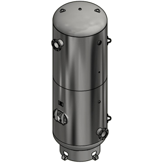 1060 Gallon - 48x144 - 155 PSI - Basering Only - Vertical Air Tank