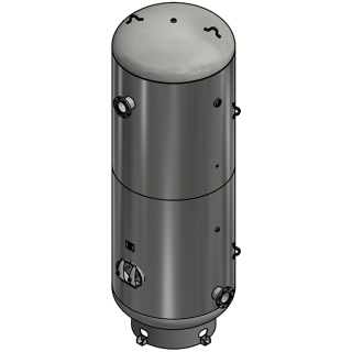 2000 Gallon - 60x174 - 150 PSI - Basering Only - Vertical Air Tank