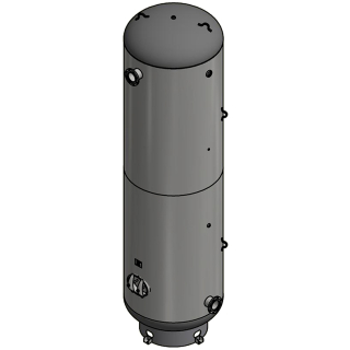 2560 Gallon - 60x220 - 150 PSI - Basering Only - Vertical Air Tank
