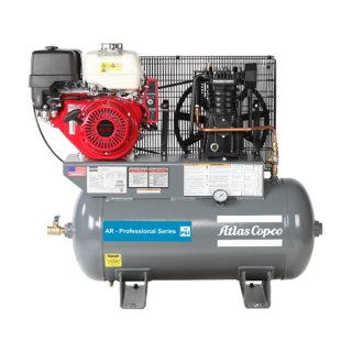 13 HP Honda Engine - 12.7 ACFM - 30 Gallon Tank - Horizontal - AR Professional Gas - Piston Air Compressor