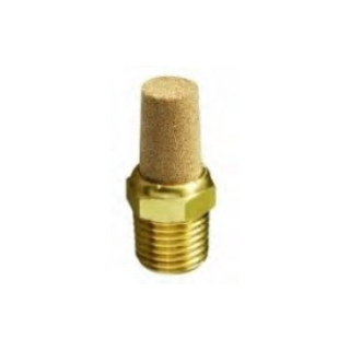1/8" NPT - Sintered Bronze Muffler - 90 Micron