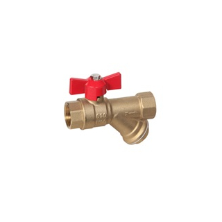 Combo Brass Y Strainer/Shut Off Valve