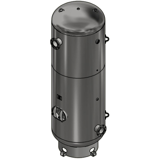 1060 Gallon - 48x144 - 200 PSI - Basering Only - Vertical Air Tank