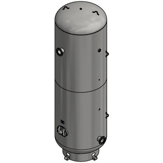 3000 Gallon - 66x214 - 150 PSI - Basering Only - Vertical Air Tank
