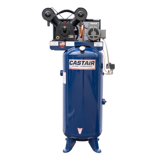 5 HP - 18.3 CFM @ 100 PSI - 1 Phase 230V/22A - Cast Iron 1088 RPM Pump - 60 Gallon Vertical - Single Stage Air Compressor