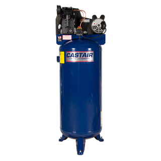 3.5 HP - 11.5 CFM @ 100 PSI - 1 Phase 230V/15A - Cast Iron 1100 RPM Pump - 60 Gallon Vertical - Single Stage Air Compressor