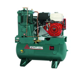 13 HP Honda Engine - 22 CFM - 30 Gallon Tank - Horizontal - CA Gas Drive - Reciprocating Air Compressor
