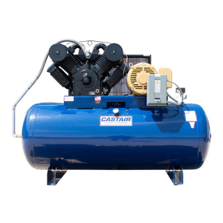 30 HP - 105 CFM @ 175 PSI - 3 Phase 208/230/460V - Cast Iron 794 RPM Pump - 240 Gallon Horizontal - Two Stage - Piston Air Compressor
