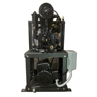 5 HP - 17.5 CFM @ 175 PSI - 1 Phase 208/230V - Cast Iron 767 RPM Pump - Base Mounted - Two Stage - Piston Air Compressor