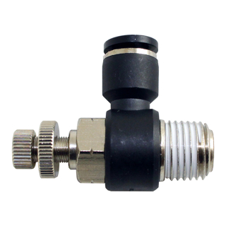 1/8" OD Tube x 1/8" NPT - Male Elbow Connector - Push to Connect Speed Controller