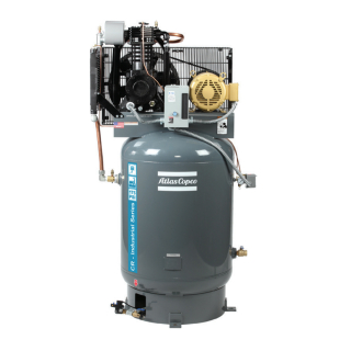 10 HP - 36 ACFM - 230/3 Voltage - 120 Gallon Tank - Vertical - CR Industrial - Piston Air Compressor