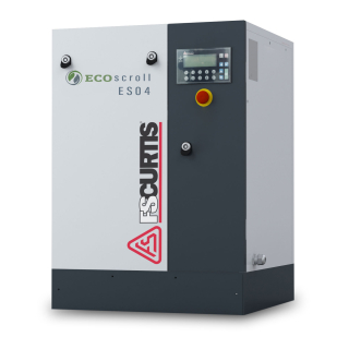 5 HP - 15 CFM - 230/1 Voltage - ES Base Mounted - Oil-Free Scroll Air Compressor