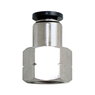 1/8" OD Tube x 1/8" NPT - Female Straight Connector - Push to Connect Fitting