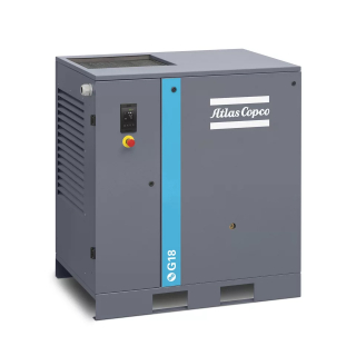 25 HP - 99 CFM - (208-230/460)/3 Voltage - Steel Base - G18 Pack - Rotary Screw Compressor Air Compressor