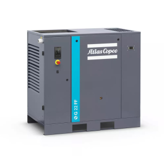 30 HP - 128 CFM - (208-230/460)/3 Voltage - Steel Base - G22 Pack - Rotary Screw Compressor Air Compressor