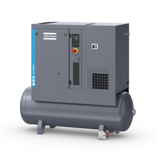 10 HP - 36.0 CFM - (208-230/460)/3 Voltage - 53 Gallon Tank - Horizontal - G7 Full Feature - Rotary Screw Compressor Air Compressor