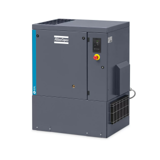 10 HP - 39.2 CFM - (208-230/460)/3 Voltage - Steel Base - G7L Pack w/ Aftercooler - Rotary Screw Compressor Air Compressor
