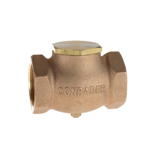1 1/2" FNPT - 160 SCFM - 250 PSI - GV Series - Bronze In Line - Check Valve