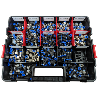 1/4" OD Tube - Pneumatic Kit, Option 1 w/ PL45 1/4-N02U (230 Pieces)