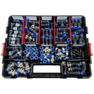 3/8" OD Tube - Pneumatic Kit, Option 1 w/ PL45 3/8-N02U (160 Pieces)