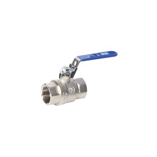 Nickel Plated Ball Valve w/ Locking Handle