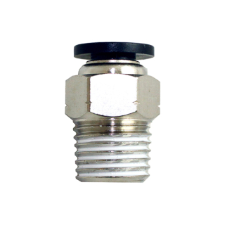 1/8" OD Tube x 1/4" NPT - Male Straight Connector - Push to Connect Fitting
