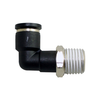 1/8" OD Tube x 1/4" NPT - Male Elbow Connector - Push to Connect Fitting