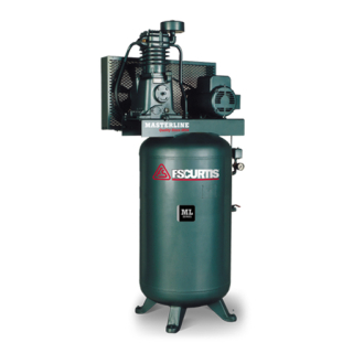 7.5 HP - 28.7 CFM - 230/1 Voltage - 80 Gallon Tank - Vertical - ML Standard - Reciprocating Air Compressor