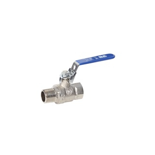 Nickel Plated Ball Valve w/ Locking Handle