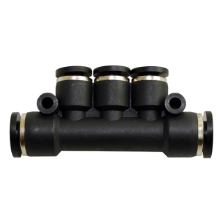 1/4" x 5/32" OD Tube - Triple Run Tee Reducer - Push to Connect Fitting