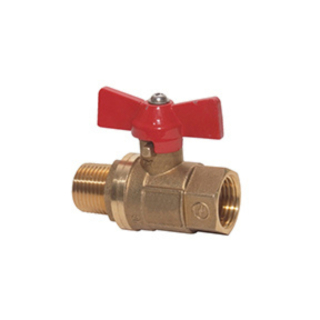 1/2" MPT x FPT Brass Ball Valve w/T-Handle 900 Max. Pressure 600 PSI CWP 150 WSP