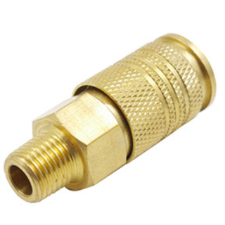 Universal Interchange Coupler 1/4" MPT Brass Body 250 psi