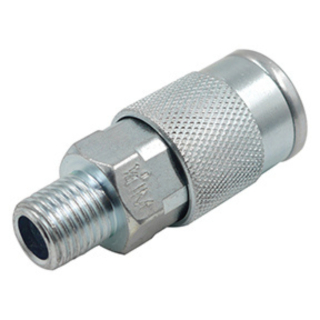 Industrial Interchange Coupler 1/4 MPT Steel Body 300 PSI