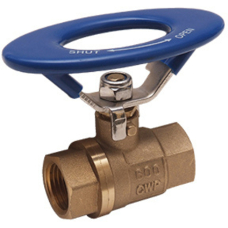 1" FPT Brass Ball Valve w/Oval Handle 600 PSI CWP 150 WSP