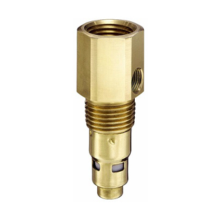 1" FPT x 1" MPT In-tank Check Valve w/ 1/4 Port & 1/8 Port