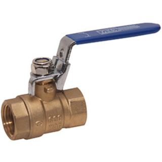 1" FPT Brass Ball Valve w/Locking Handle 600 PSI CWP 150 WSP