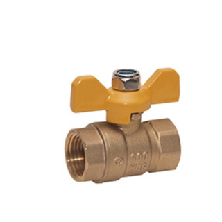 1" FPT Brass Ball Valve w/T Handle 600 PSI CWP 150 WSP