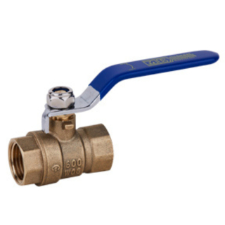 1" FPT Brass Ball Valve w/Lever Handle 600 PSI CWP 150 WSP