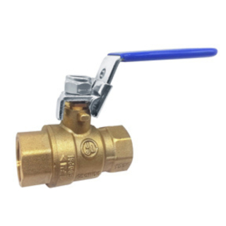 1-1/4 FPT Brass Ball Valve w/Locking Handle 600 PSI CWP